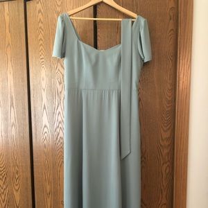 Show Me Your MuMu Silver Sage Crisp Dress